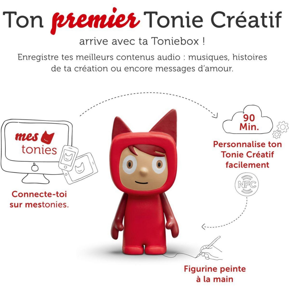 TONIES Boîte à histoires Mon premier coffret Rouge