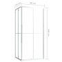Voir la diapositive 6 : VIDAXL Cabine de douche ESG 90x70x180 cm