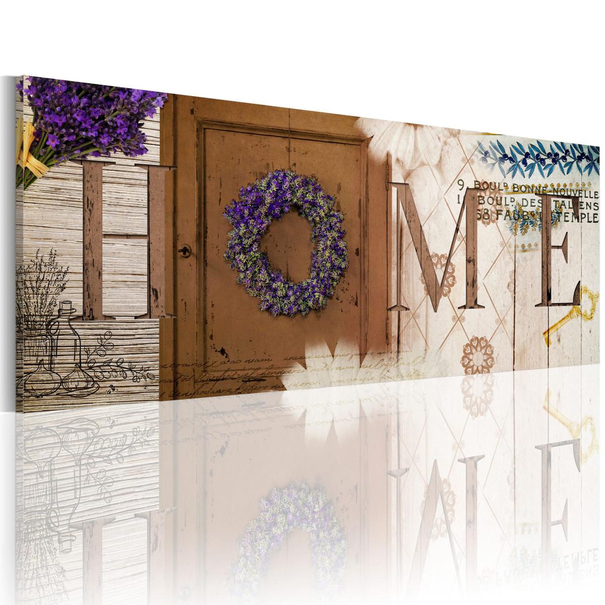 Voir la diapositive 1 : Paris Prix Tableau imprimé  heather wreath