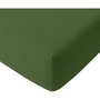 Voir la diapositive 1 : BATON ROUGE Drap housse bonnet:30cm 100%gaze de coton lavé vert cèdre