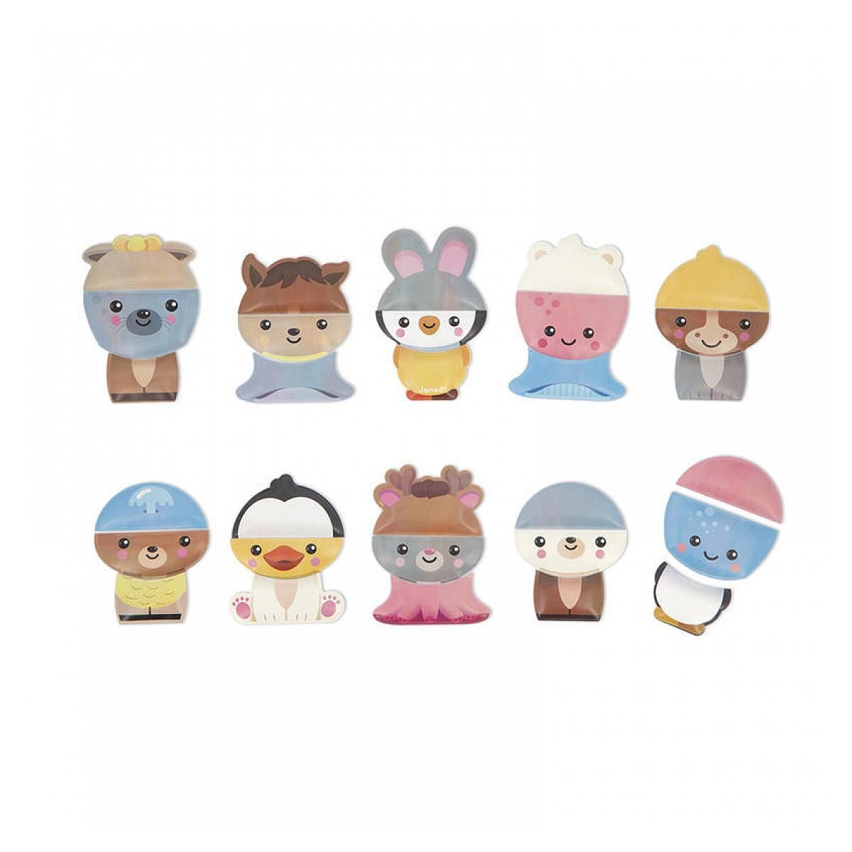 Juratoys-Janod Mixez et Associez les Animaux du Bain pour Amuser Votre Enfant