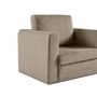 Voir la diapositive 4 : BEST MOBILIER Marilia - fauteuil - convertible déplimousse - en velours côtelé