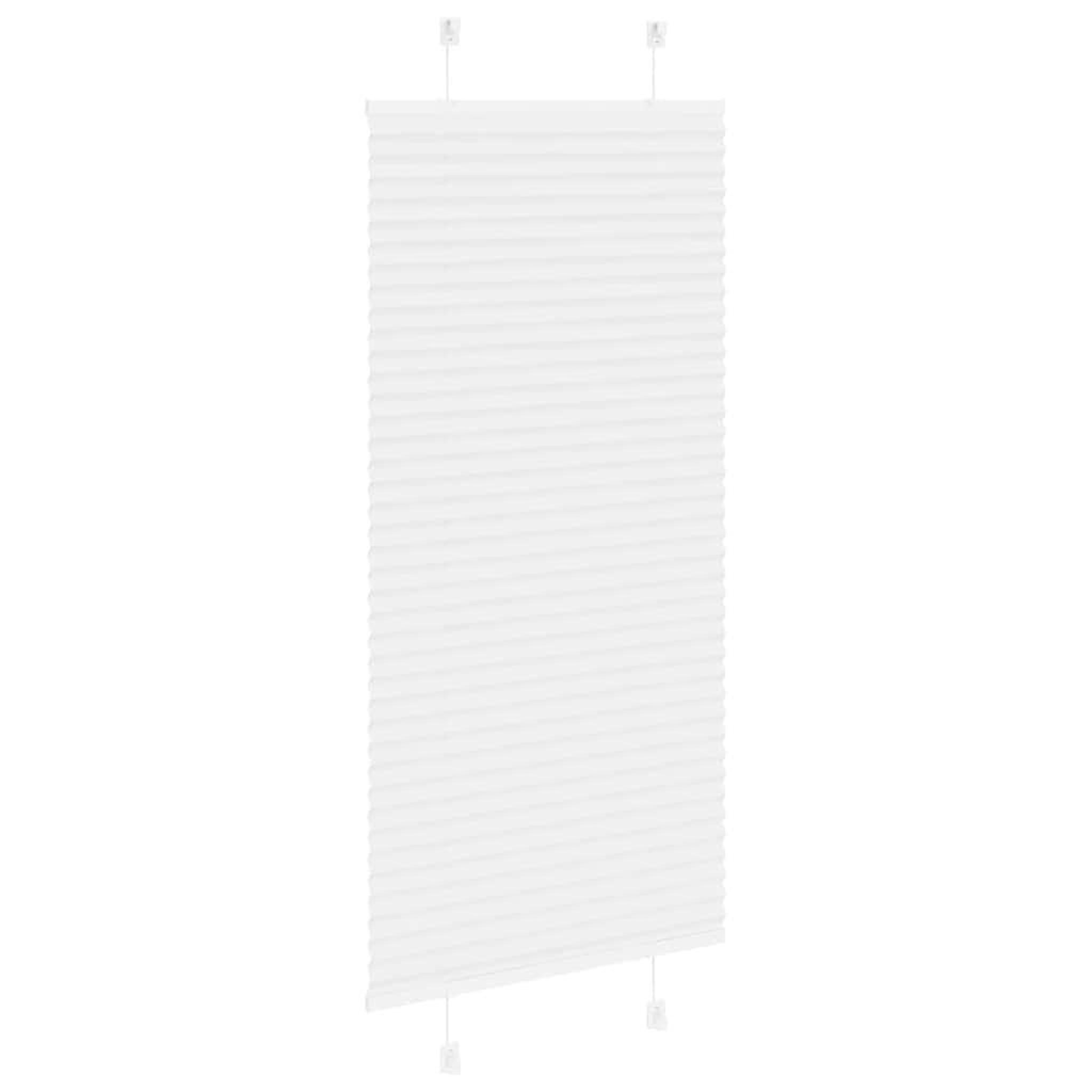 Voir la diapositive 4 : VIDAXL Store plisse blanc 55x150 cm largeur du tissu 54,4 cm polyester
