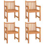 Voir la diapositive 4 : VIDAXL Ensemble a manger de jardin 5pcs Bois de teck massif