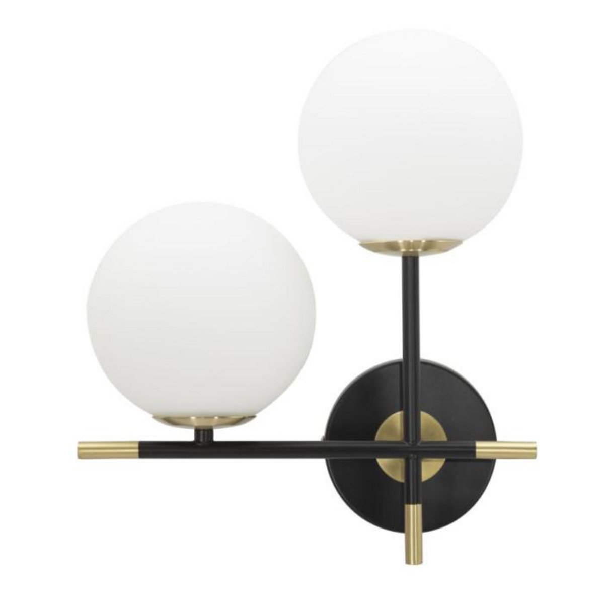 Paris Prix Applique Murale 2 Sphères  Darky  35cm Noir & Blanc