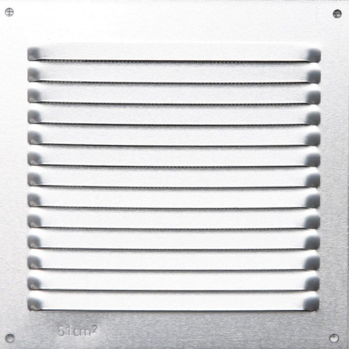 CENTRALE BRICO Grille d'aération aluminium anodisé, L.15 x l.15 cm