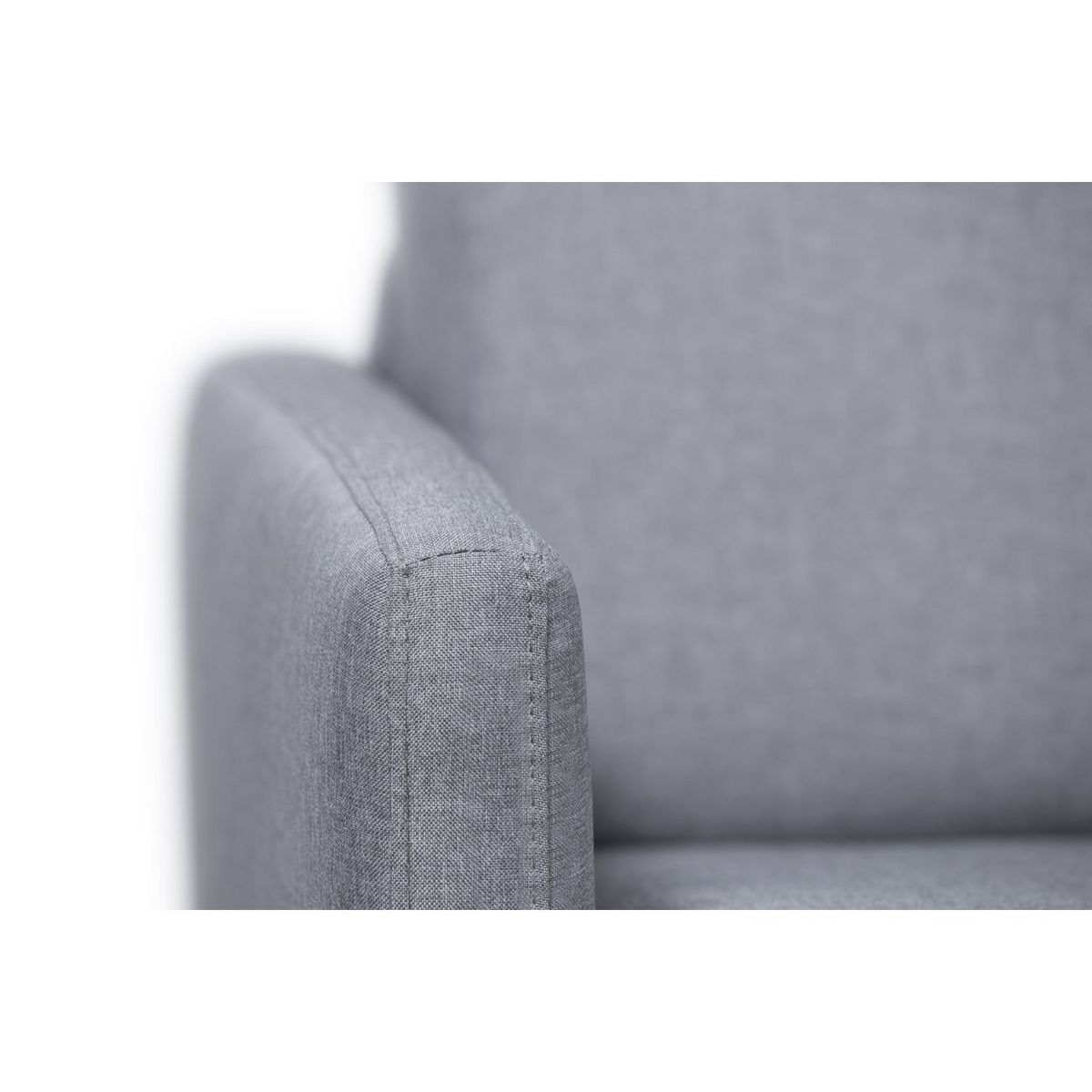 Canapé convertible 140 cm  système couchage express 3 places en tissu Gris clair ALICE 