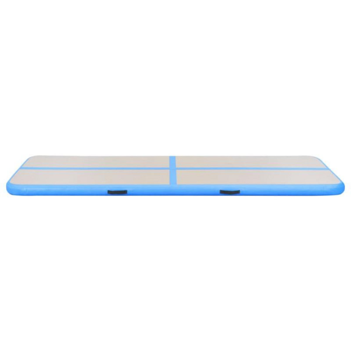 VIDAXL Tapis gonflable de gymnastique avec pompe 500x100x10cm PVC Bleu