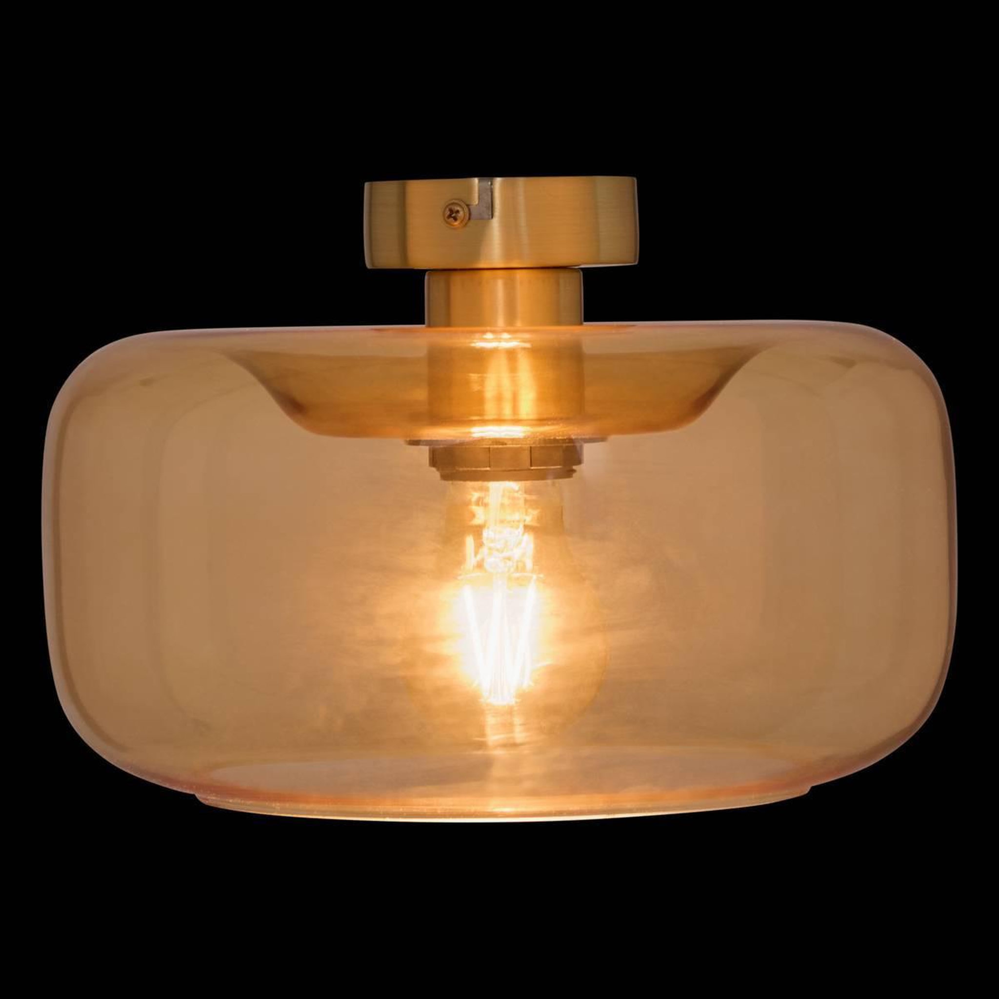 Voir la diapositive 5 : ATMOSPHERA Plafonnier Applique en Verre  Ophia  26cm Doré