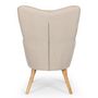 Voir la diapositive 4 : Paris Prix Fauteuil Scandinave  Aimee  67cm Beige