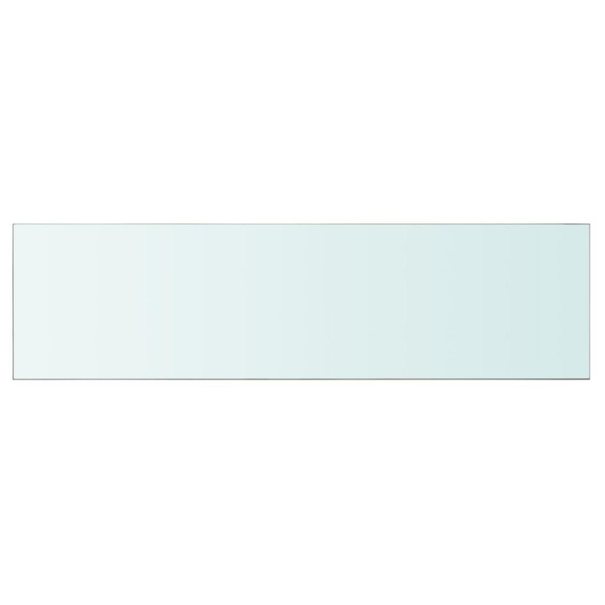 VIDAXL Panneaux d'etagere 2 pcs Verre Transparent 110 x 30 cm