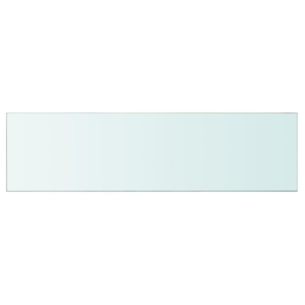VIDAXL Panneaux d'etagere 2 pcs Verre Transparent 110 x 30 cm