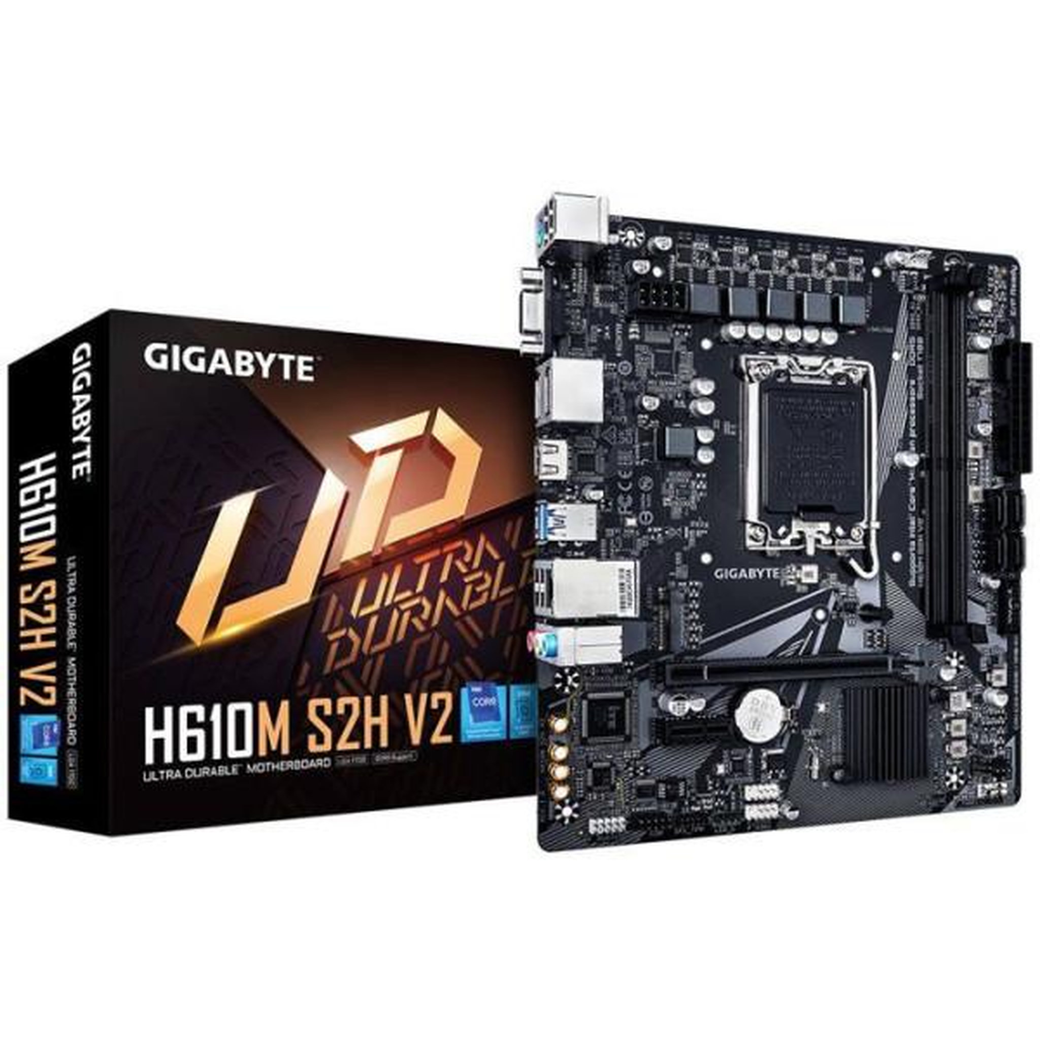 Gigabyte Carte mere - GIGABYTE - H610M S2H V2 DDR5 - Format Micro-ATX - Chipset Intel H610 - DDR5