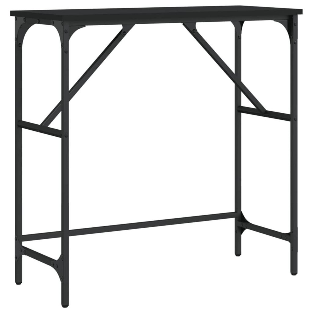 VIDAXL Table console noir 75x32x75 cm bois d'ingenierie