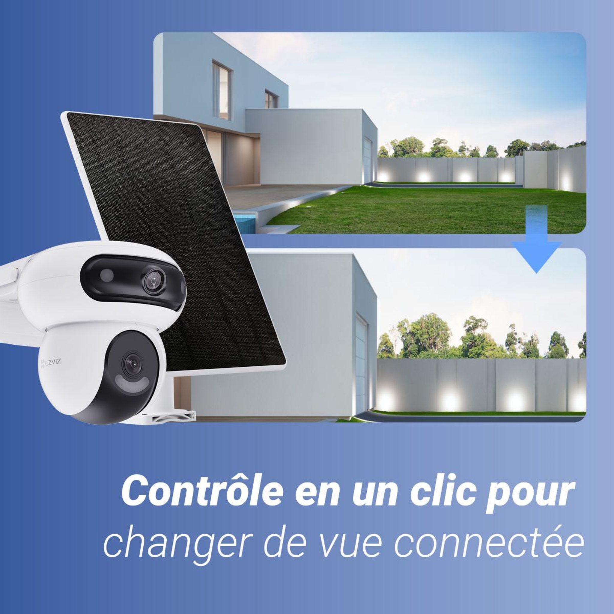 Voir la diapositive 5 : EZVIZ Caméra de surveillance hb90 2k+ + 8w panneau solaire