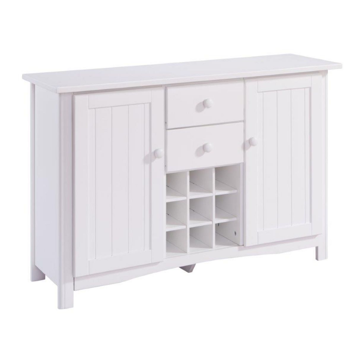 Buffet de cuisine en pin massif avec rangements CUISTOT