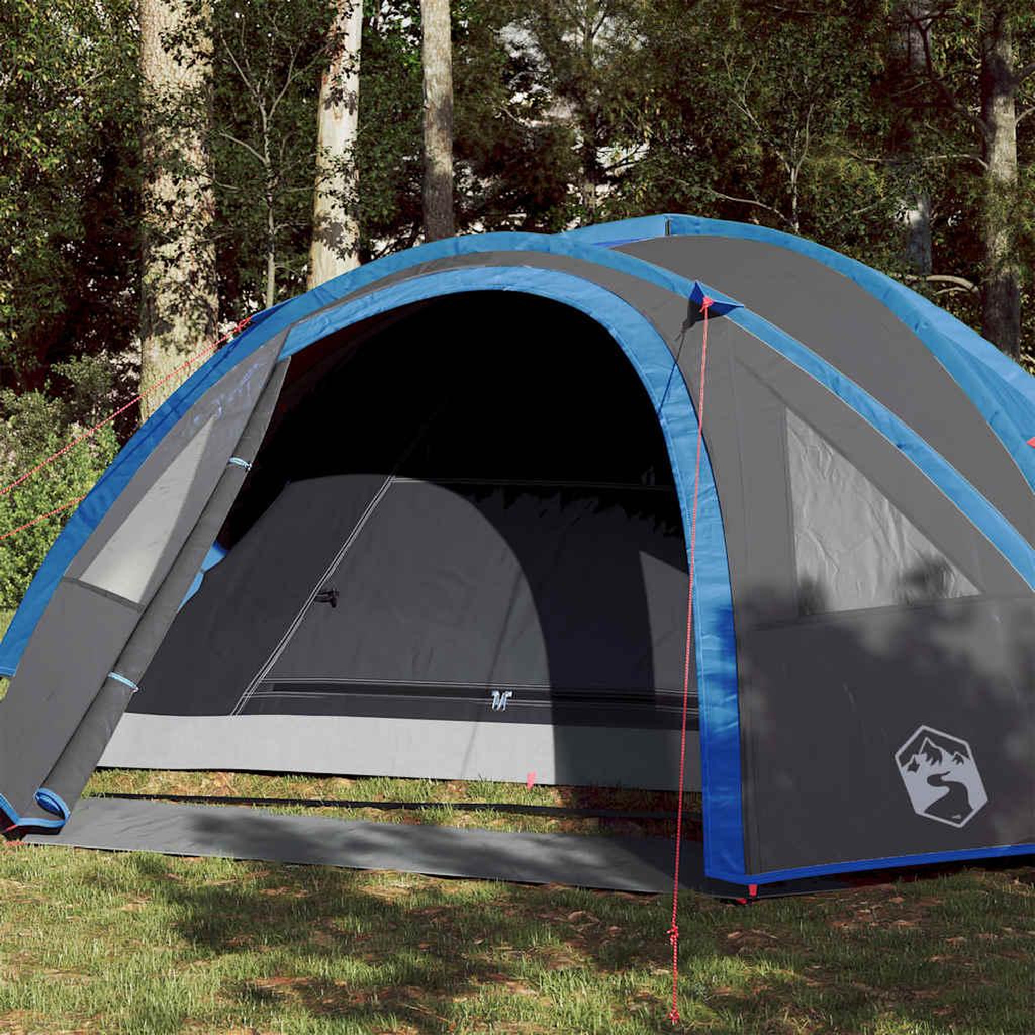 VIDAXL Tente de camping a dome 4 personnes bleu impermeable