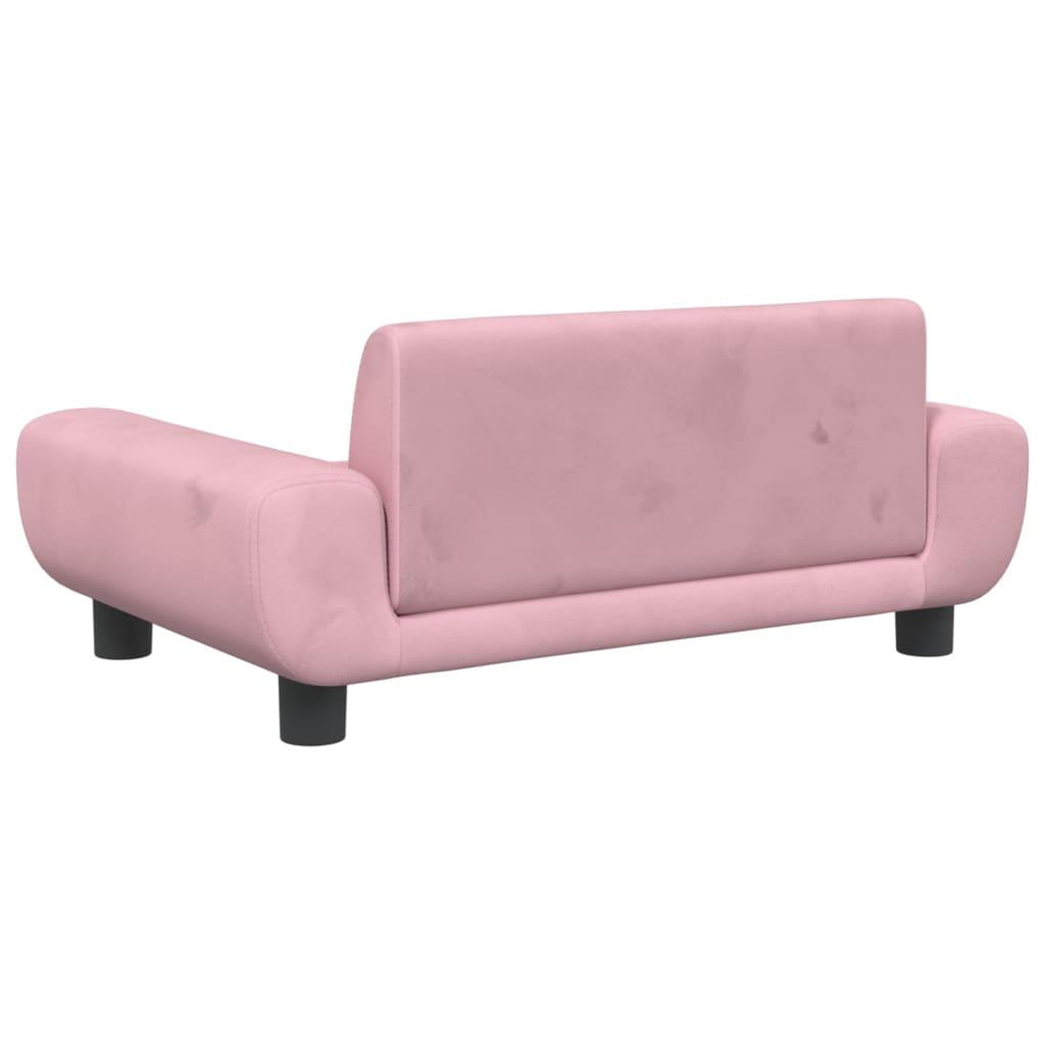 Voir la diapositive 5 : VIDAXL Canape pour enfants rose 70x45x33 cm velours