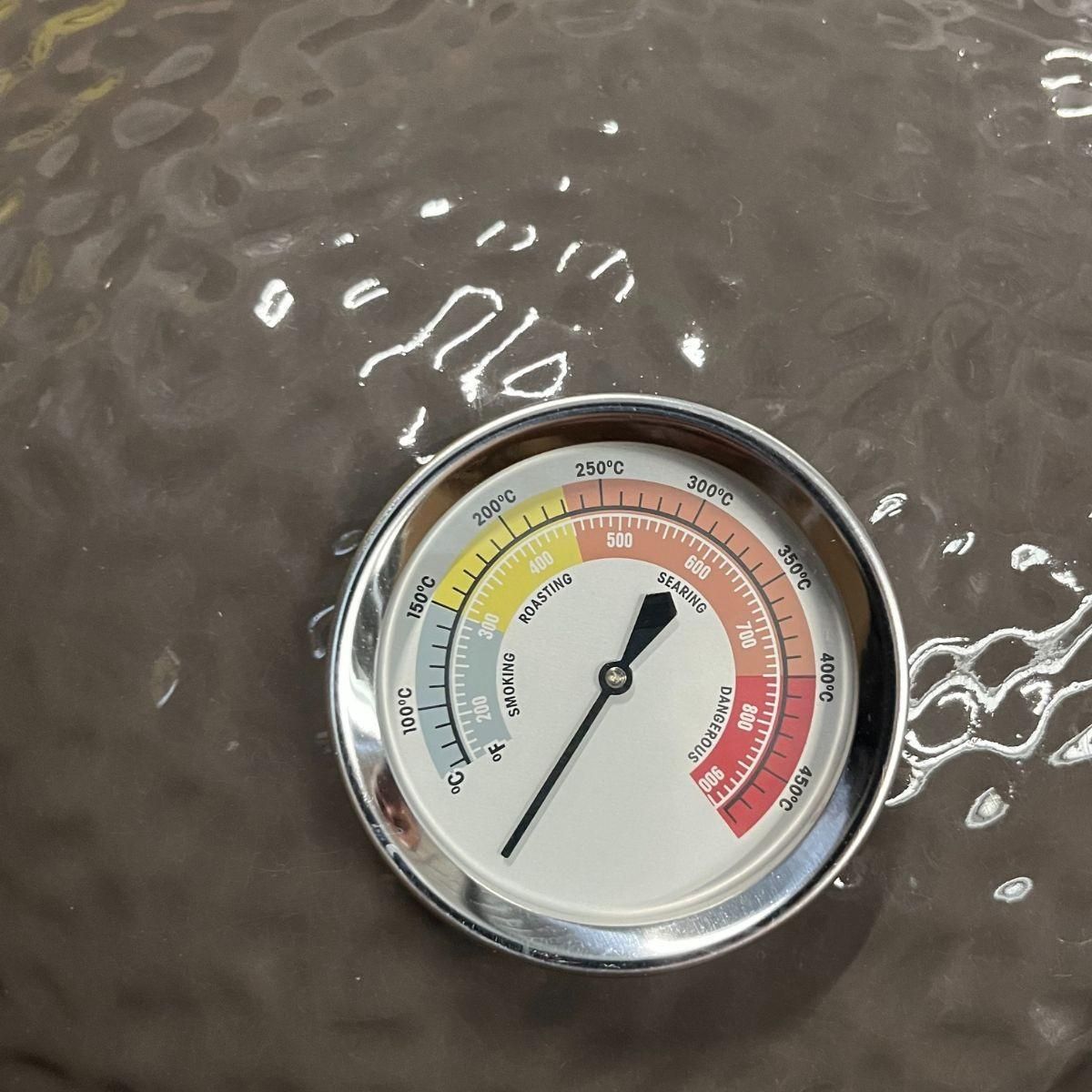 INTEC Barbecue à Charbon Kamado Gris Céramique Ø 56cm 22  Grill Extérieur 122.1 x 69.6 x 117.4cm INTEC