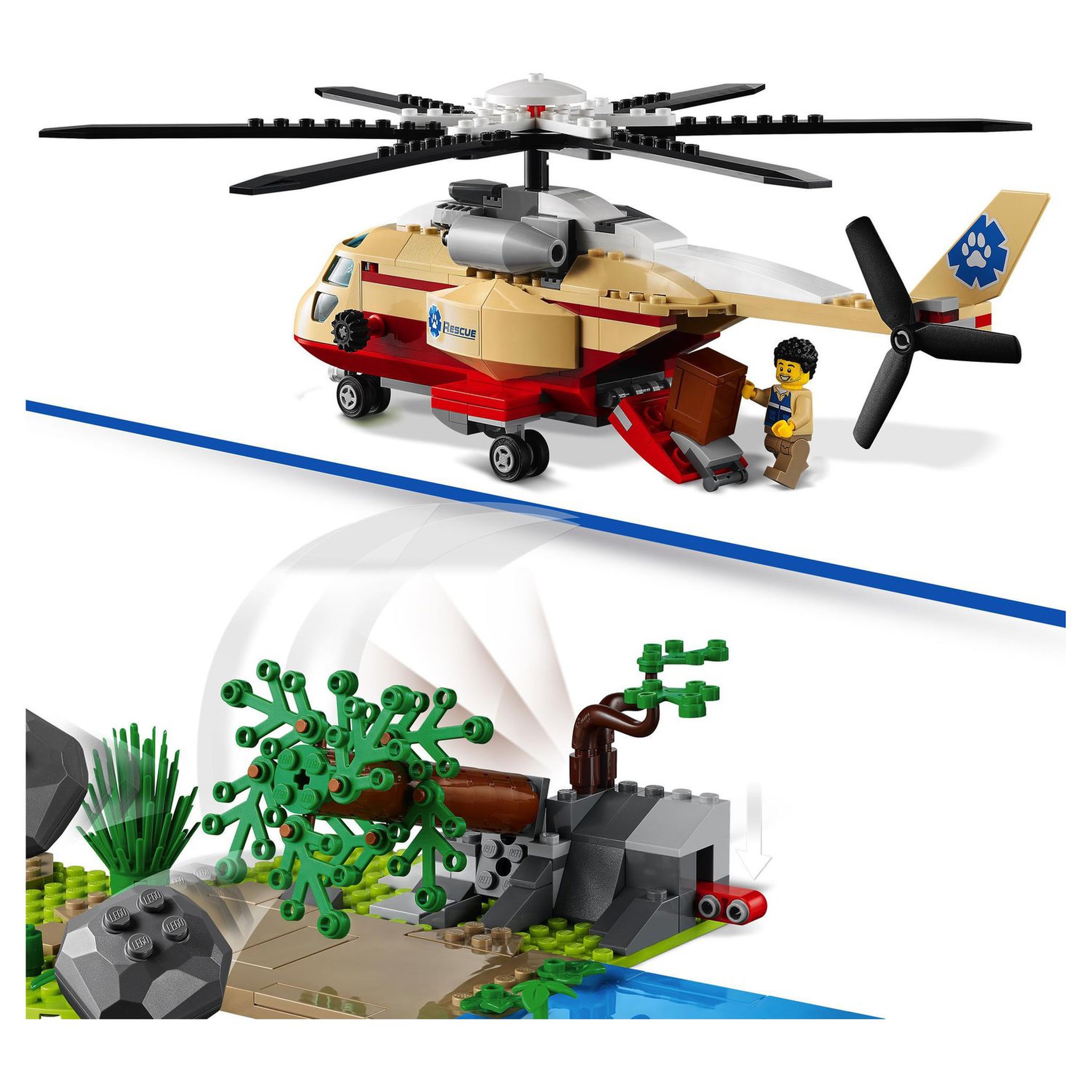 Voir la diapositive 4 : LEGO City Wildlife 60302 L'opération de sauvetage des animaux sauvages dès 6 ans