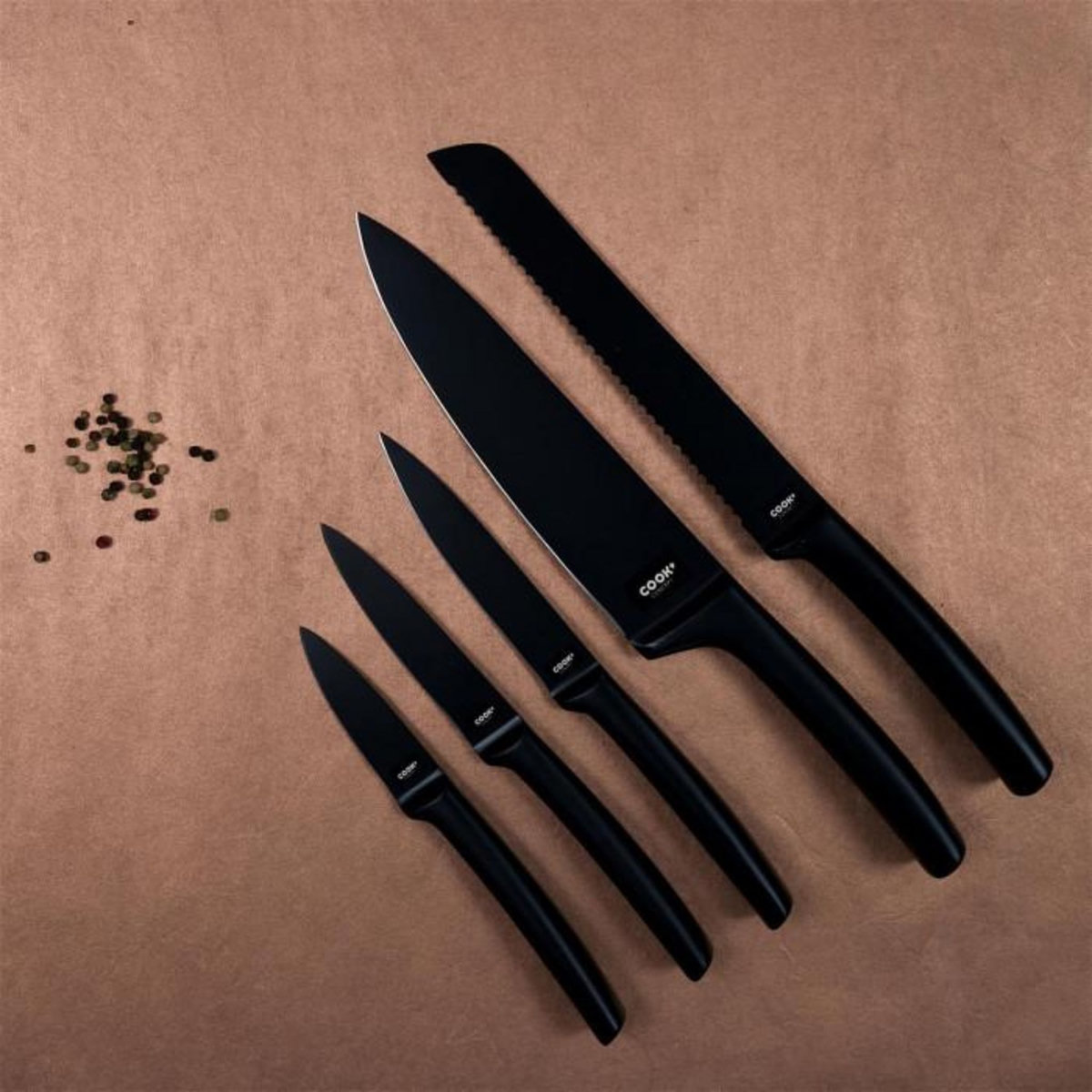 Paris Prix Couteau d'Office en Inox  Allure  24cm Noir