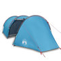 Voir la diapositive 2 : VIDAXL Tente de camping tunnel 4 personnes bleu impermeable
