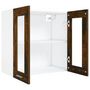 Voir la diapositive 5 : VIDAXL Armoire vitree suspendue Chene fume 60x31x60 cm Bois ingenierie
