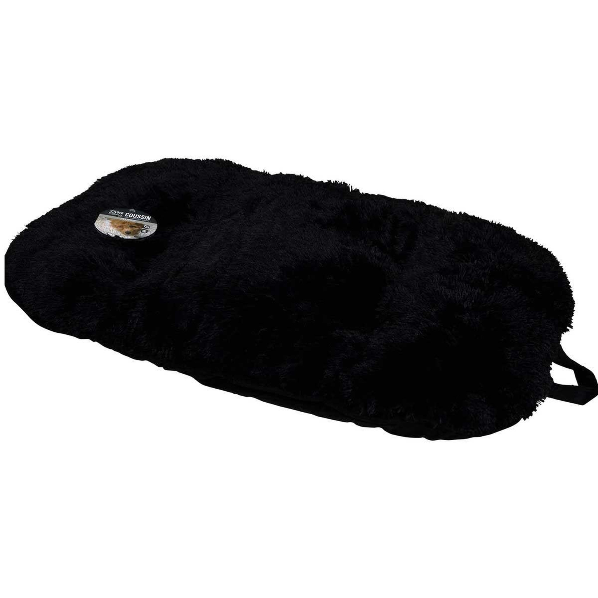 Voir la diapositive 5 : LOVE STORY Coussin pour chien & chat  fluffy  107cm noir