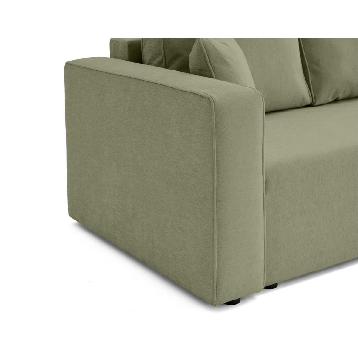 BEST MOBILIER Topaze - canapé 3 places - convertible avec coffre - en tissu