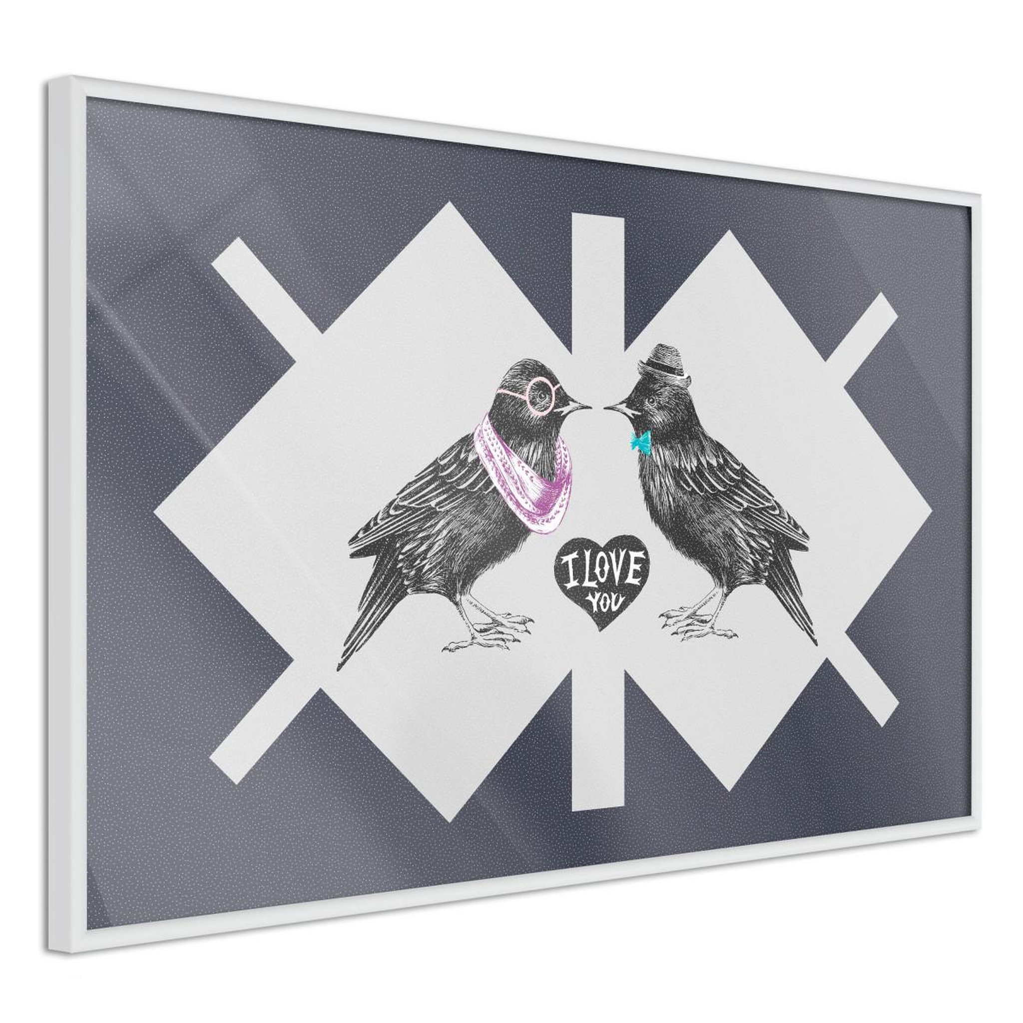 Paris Prix Affiche Murale Encadrée  Bird Love