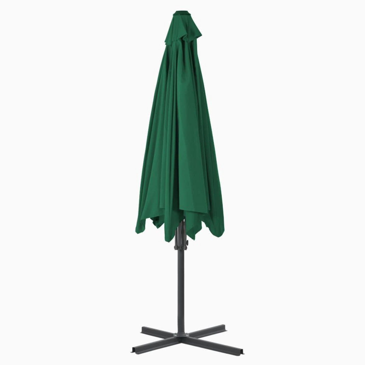 VIDAXL Parasol d'exterieur avec mat en acier 300 cm Vert