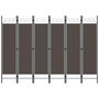 Voir la diapositive 1 : VIDAXL Cloison de separation 6 panneaux Anthracite 240x180 cm