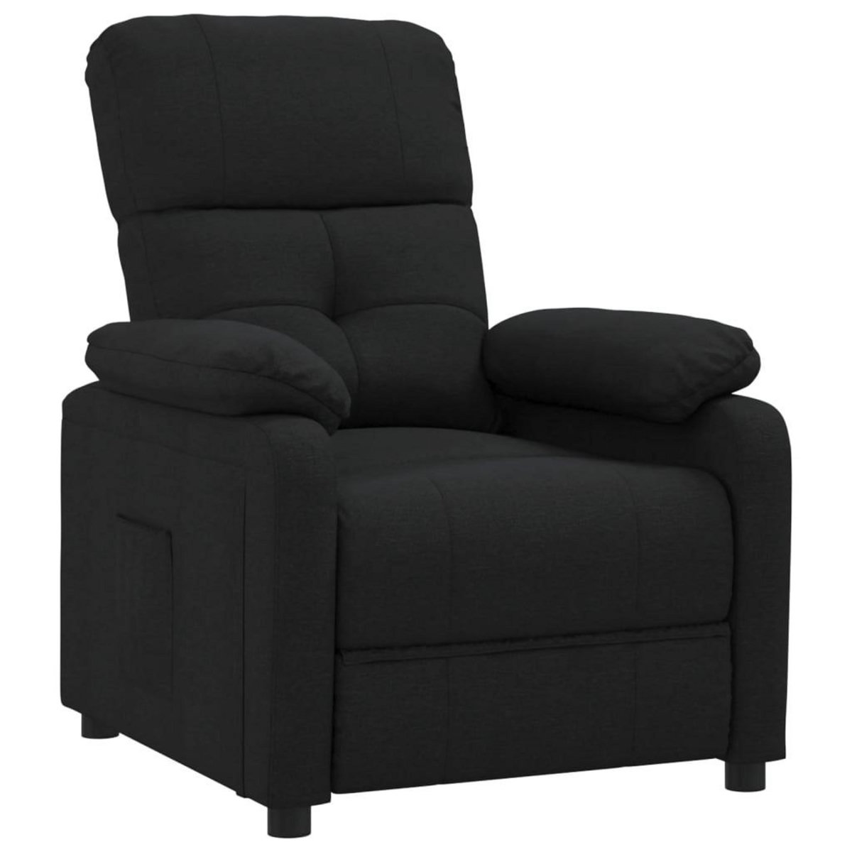 VIDAXL Fauteuil inclinable Noir Tissu