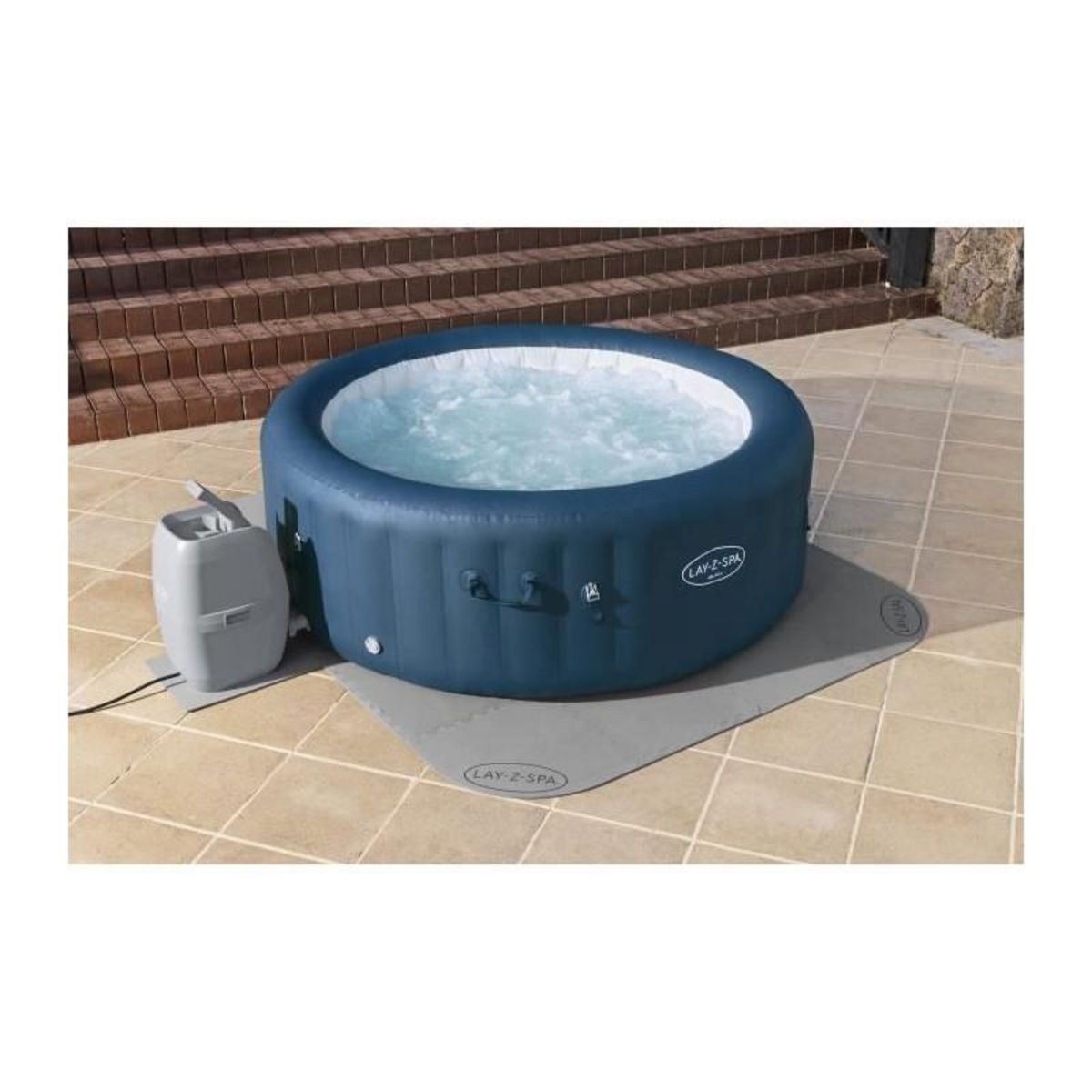 BESTWAY Tapis de sol pour spa gonflable Lay-Z-Spa carré ou rond - Bestway