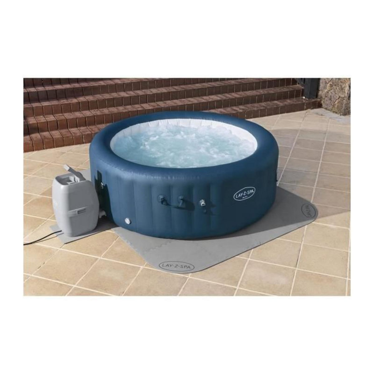 BESTWAY Tapis de sol pour spa gonflable Lay-Z-Spa carré ou rond - Bestway