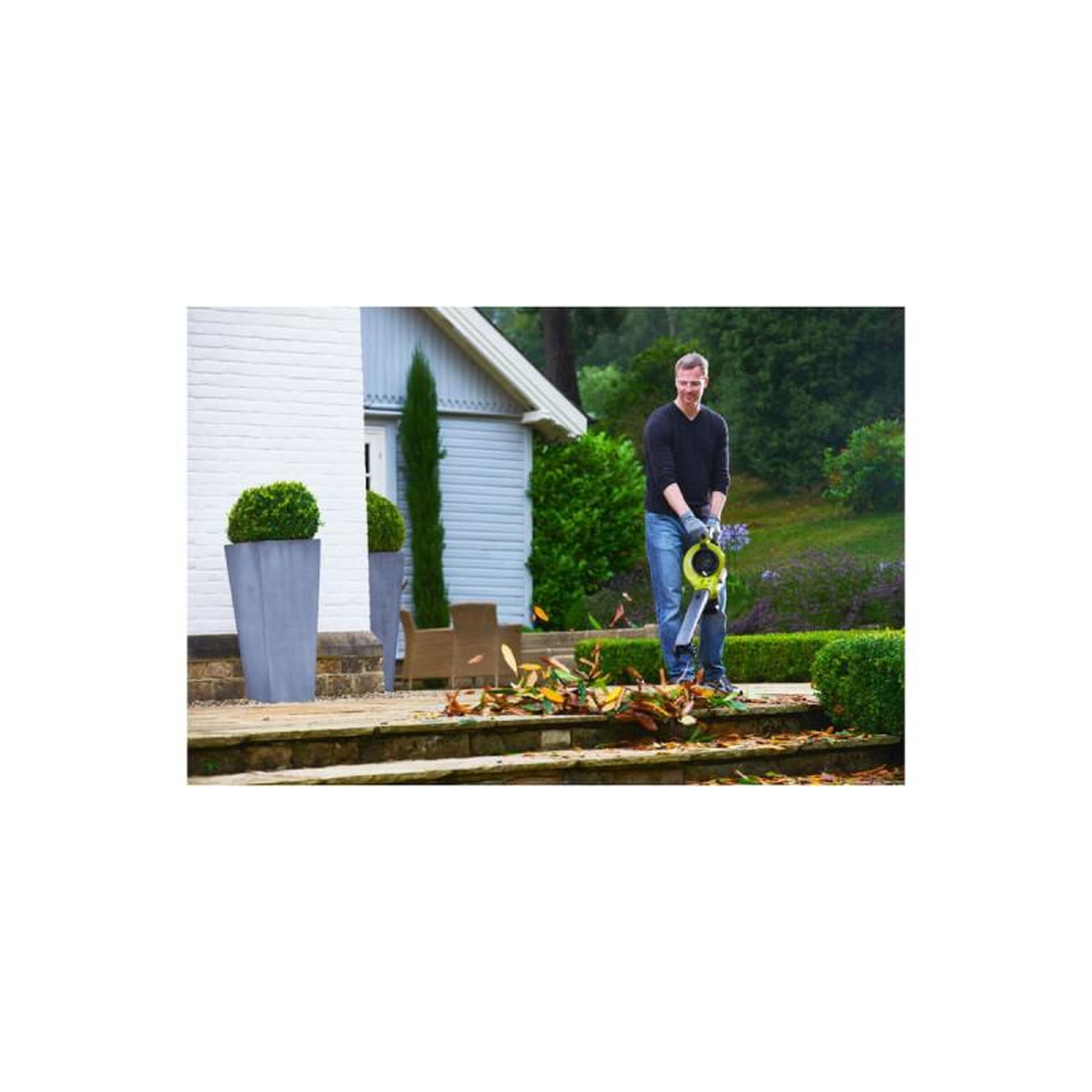 Voir la diapositive 3 : Ryobi Souffleur aspiro-broyeur ryobi 36v rbv36b