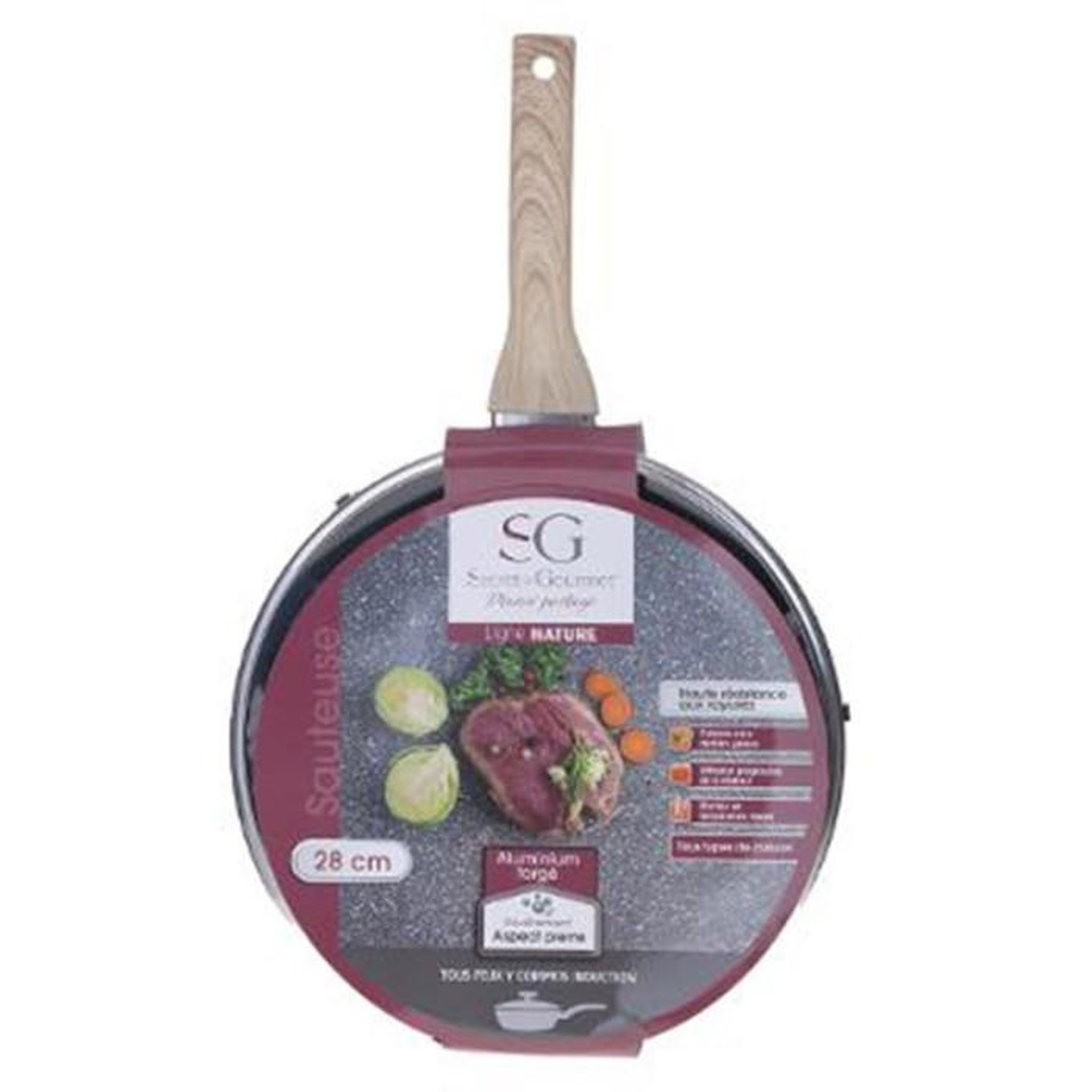 Voir la diapositive 5 : FIVE Sauteuse en Aluminium  Nature  28cm Gris
