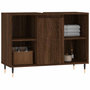 Voir la diapositive 3 : VIDAXL Armoire salle de bain chene marron 80x33x60cm bois d'ingenierie