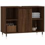 Voir la diapositive 3 : VIDAXL Armoire salle de bain chene marron 80x33x60cm bois d'ingenierie