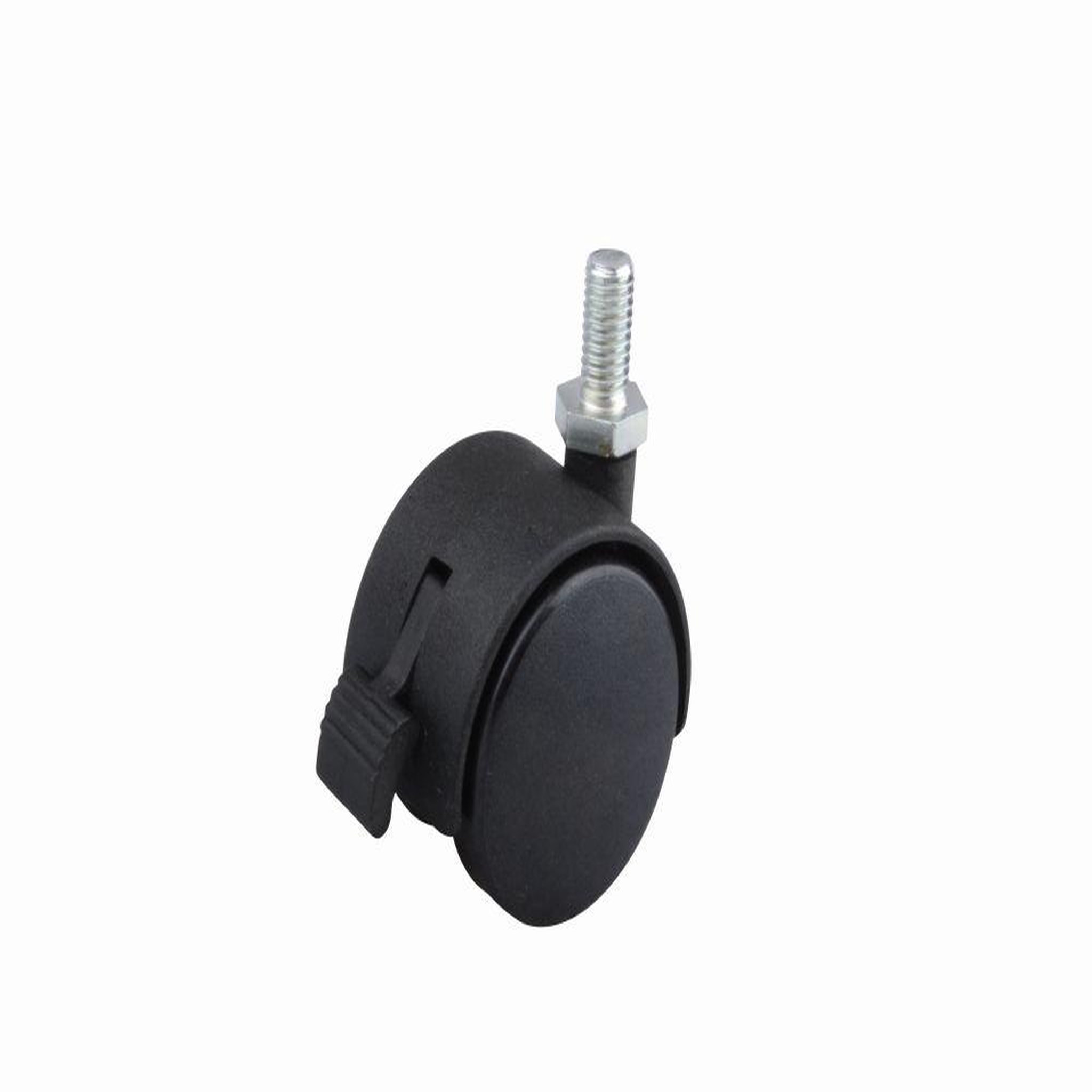 CENTRALE BRICO Roulette de meuble 40mm axe m8x15mm frein noir