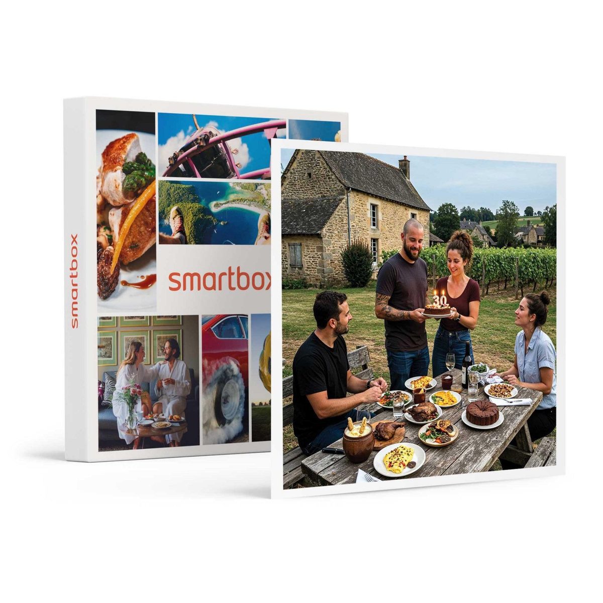Smartbox Anniversaire gourmand pour un duo explorateur - Coffret Cadeau Séjour