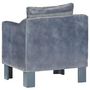 Voir la diapositive 4 : VIDAXL Chaise cabriolet Gris cuir veritable