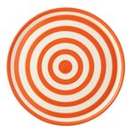 Paris Prix Assiette de Présentation en Céramique  Granada Rayure  34cm Orange