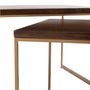 Voir la diapositive 6 : Paris Prix Table Basse 3 Parties Design  Rafi  120cm Marron