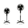 Voir la diapositive 3 : OCEANIC Ventilateur de pied - OCEANIC - 45 W - Ø 41 cm - 3 vitesses - Oscillant - Inclinable - Noir
