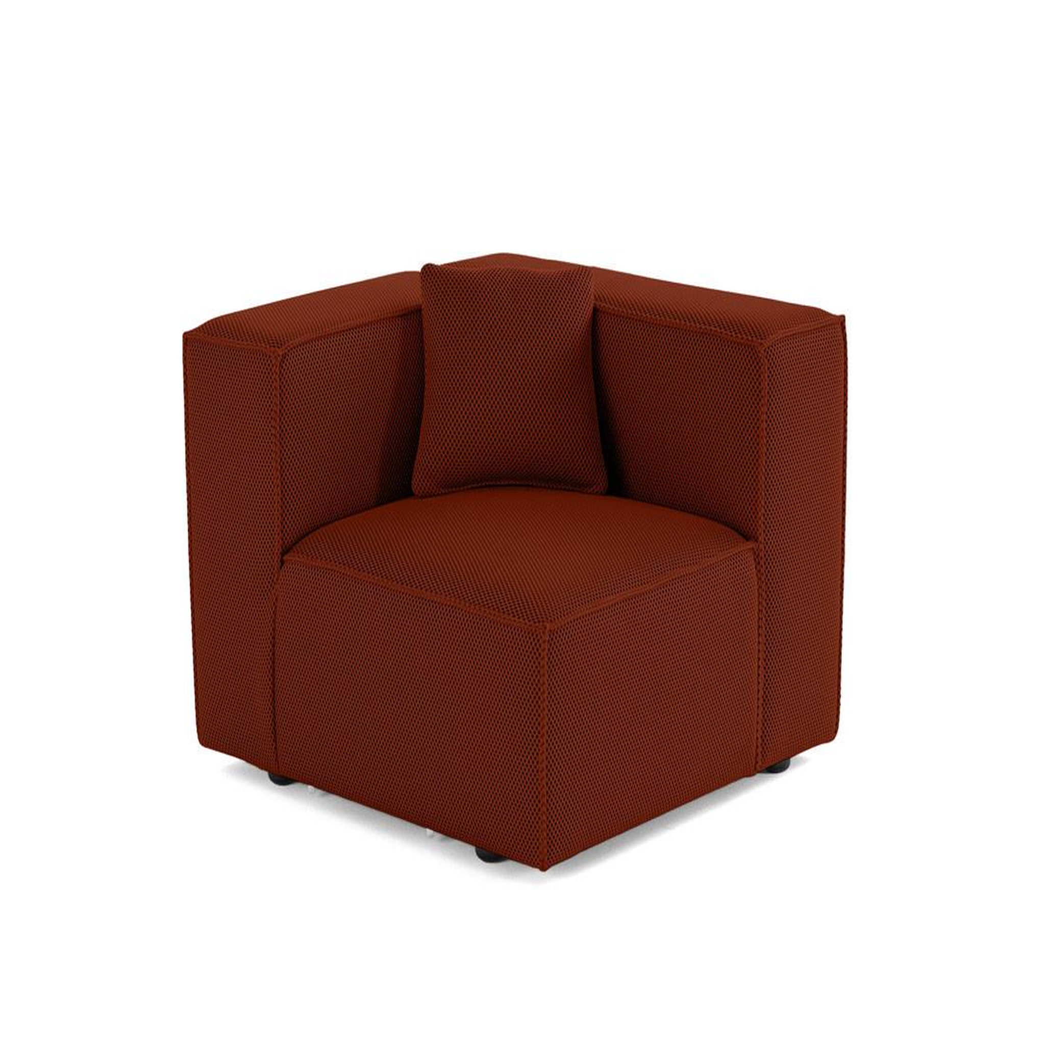 Voir la diapositive 1 : LISA DESIGN Arty - module d'assise droit - en tissu mailles 3d
