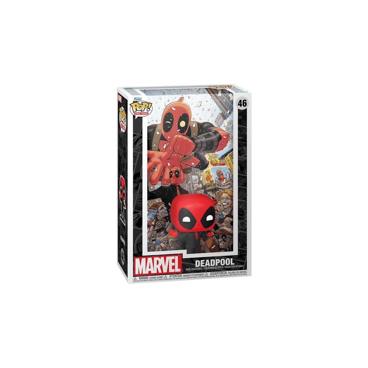 Funko Figurine Funko Pop Comic Cover Marvel Deadpool in Black Suit