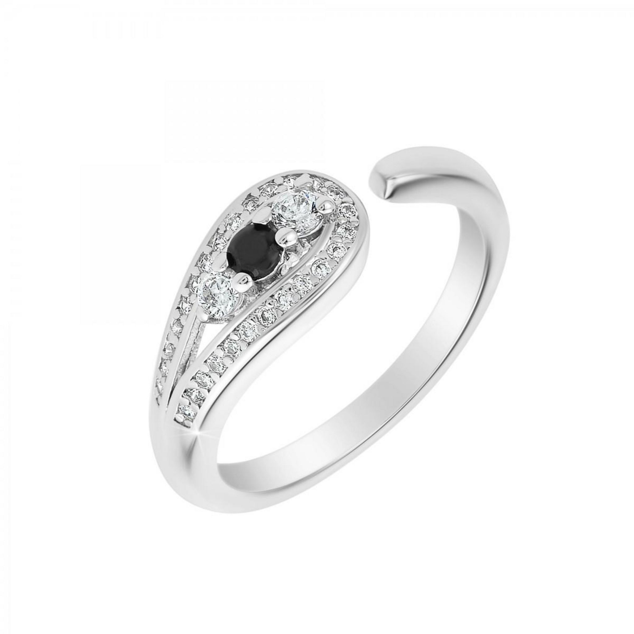 SC CRYSTAL Bague ajustable SC Crystal ornée de Zirconium