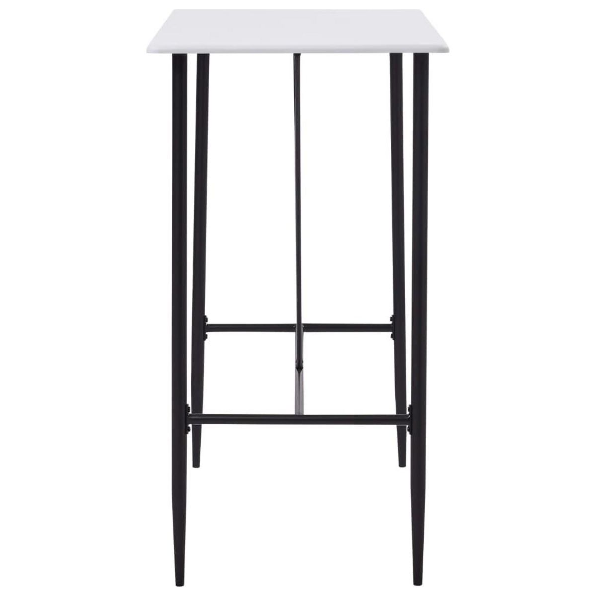 VIDAXL Ensemble de bar 5 pcs Plastique Noir