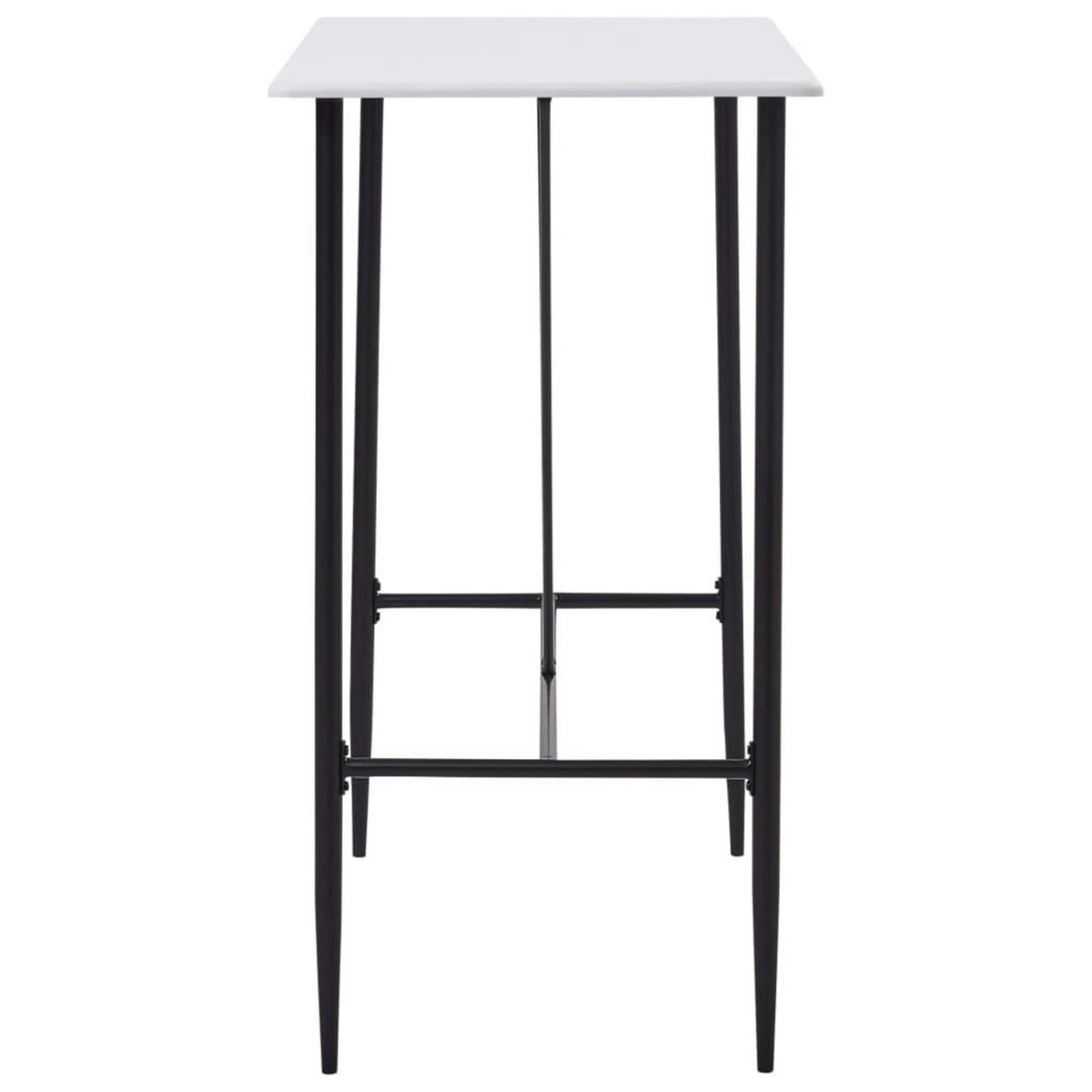 VIDAXL Ensemble de bar 5 pcs Plastique Noir